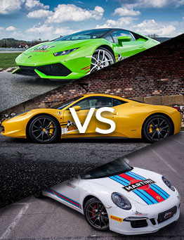 Jazda Lamborghini Huracan vs Ferrari Italia F458 vs Porsche 911 Carrera