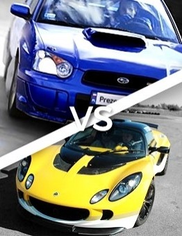 Jazda Lotus vs Subaru