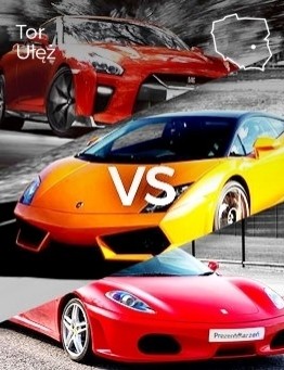 Jazda Lamborghini vs Ferrari vs Nissan – Tor Ułęż
 Ilość okrążeń-3 okrążenia