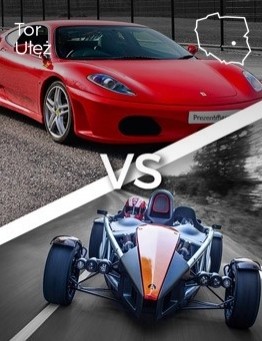 Jazda Ferrari F430 vs Ariel Atom – Tor Ułęż
