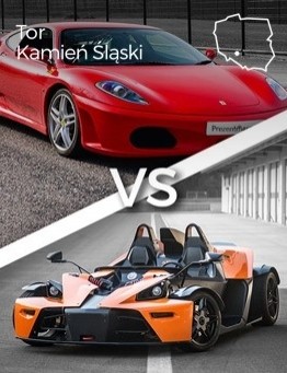 Jazda Ferrari F430 vs KTM X-BOW – Tor Silesia Ring