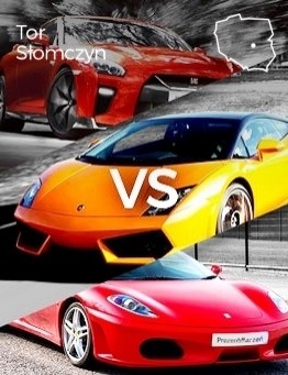 Jazda Lamborghini vs Ferrari vs Nissan – Tor Słomczyn
 Ilość okrążeń-3 okrążenia