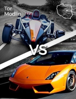 Jazda Lamborghini Gallardo vs Ariel Atom – Tor Modlin