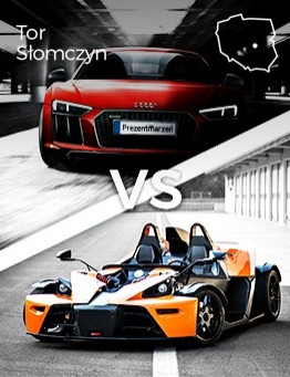 Jazda Audi R8 vs KTM X-BOW – Tor Słomczyn
