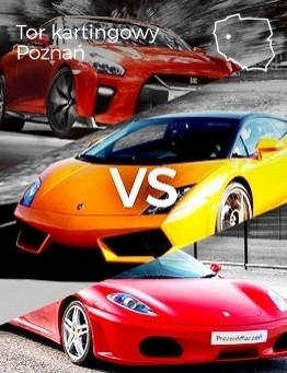Jazda Lamborghini vs Ferrari vs Nissan – Tor kartingowy Poznań
 Ilość okrążeń-3 okrążenia