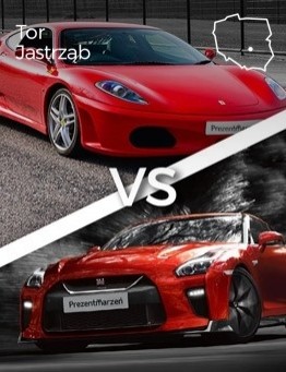 Jazda Ferrari F430 vs Nissan GT-R – Tor Jastrząb